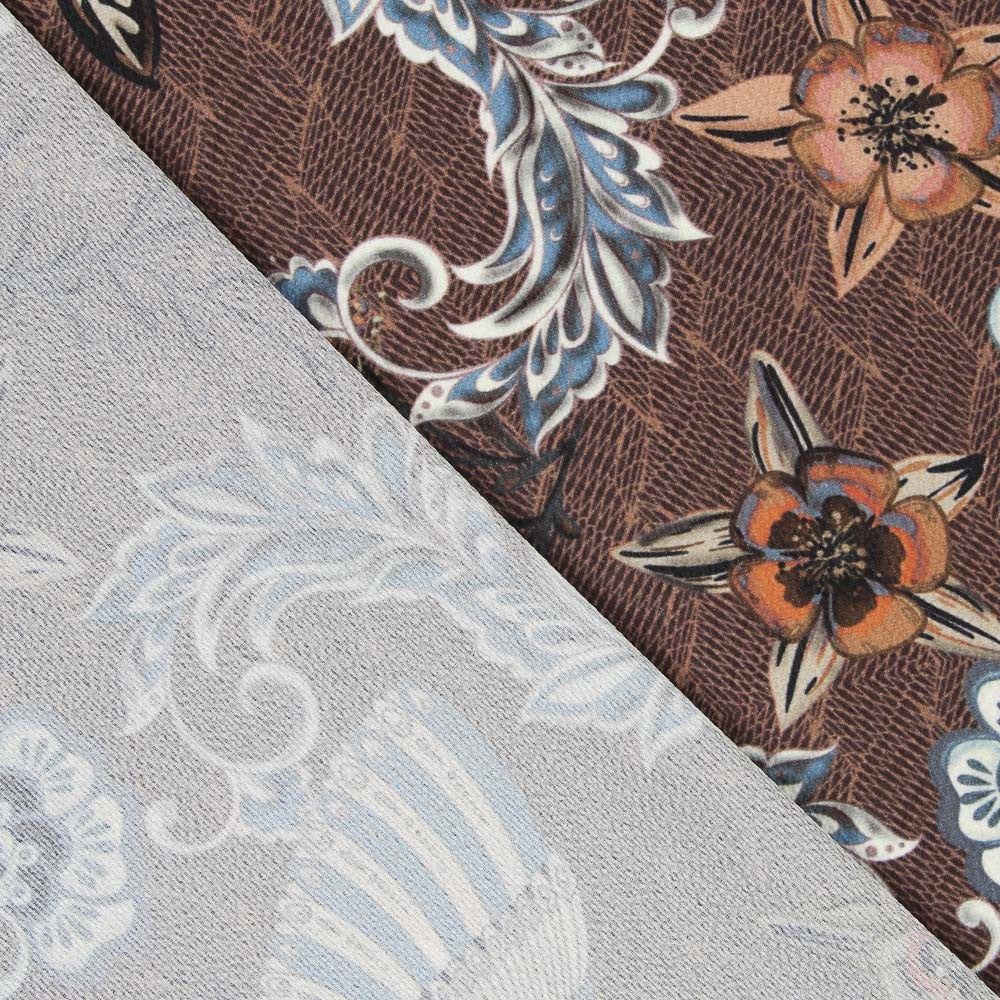 Crepe Bubble Shanghái Marrón - Ribes y Casals