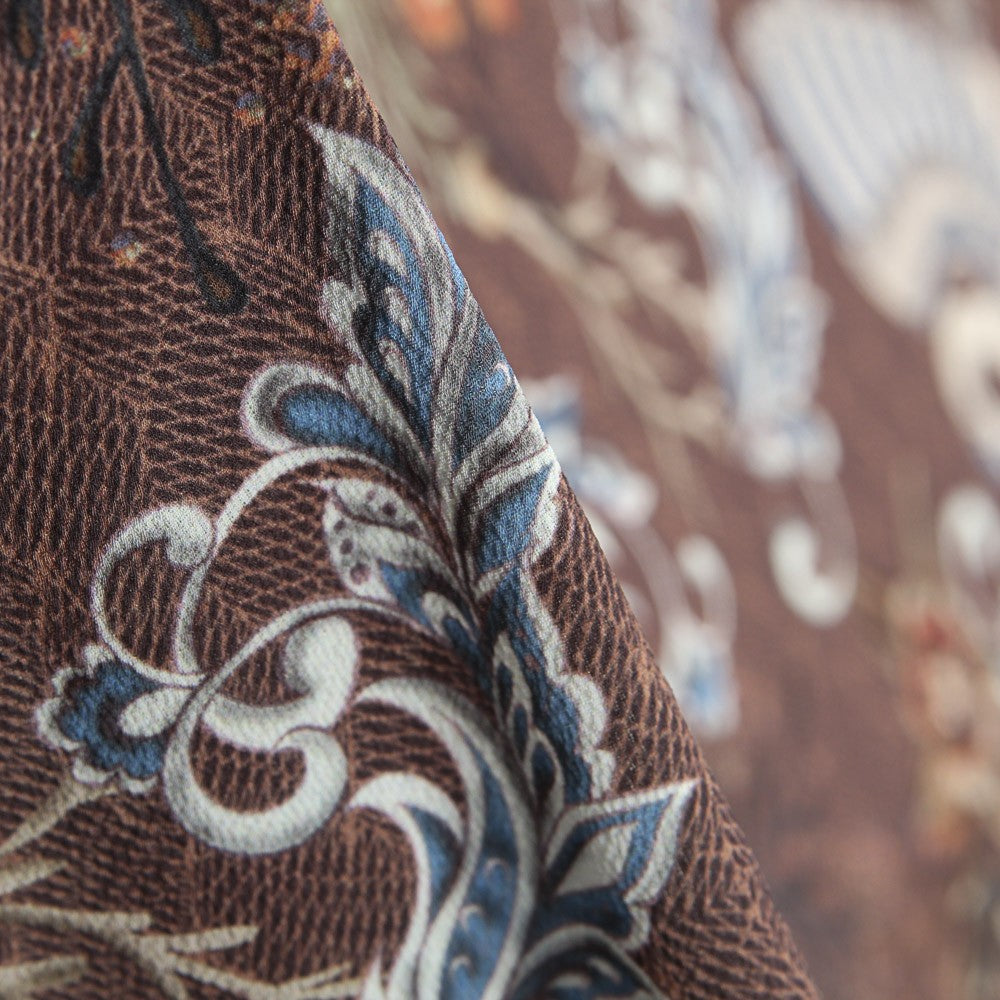 Crepe Bubble Shanghái Marrón - Ribes y Casals