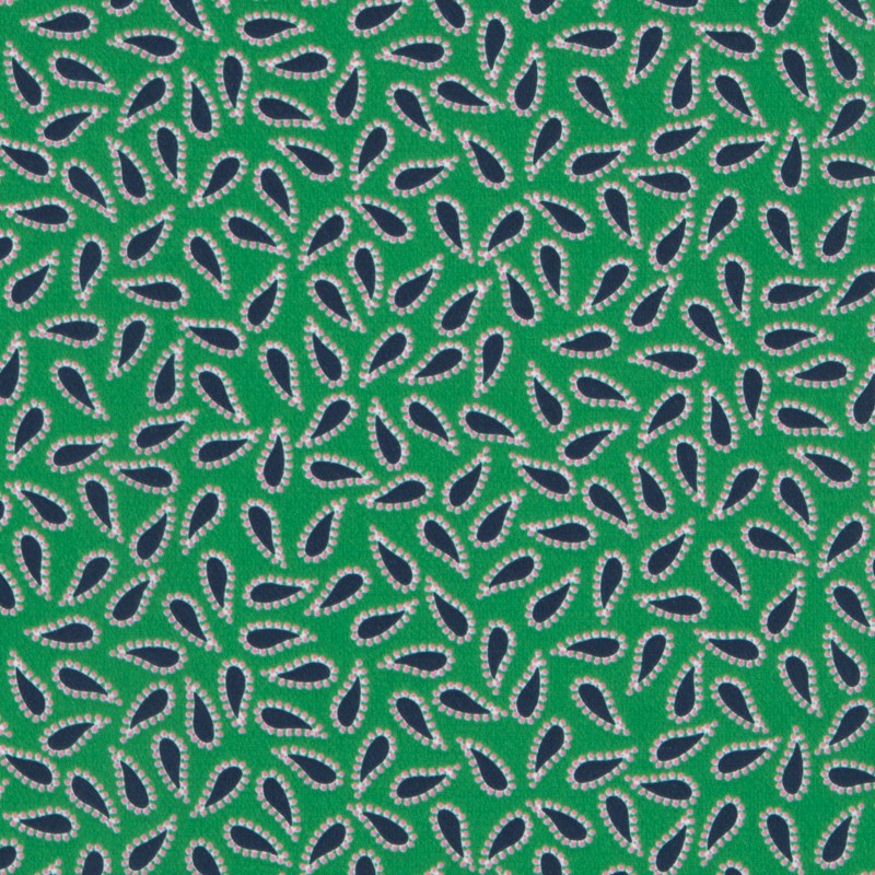 Crepe Cachemir Verde - Ribes y Casals