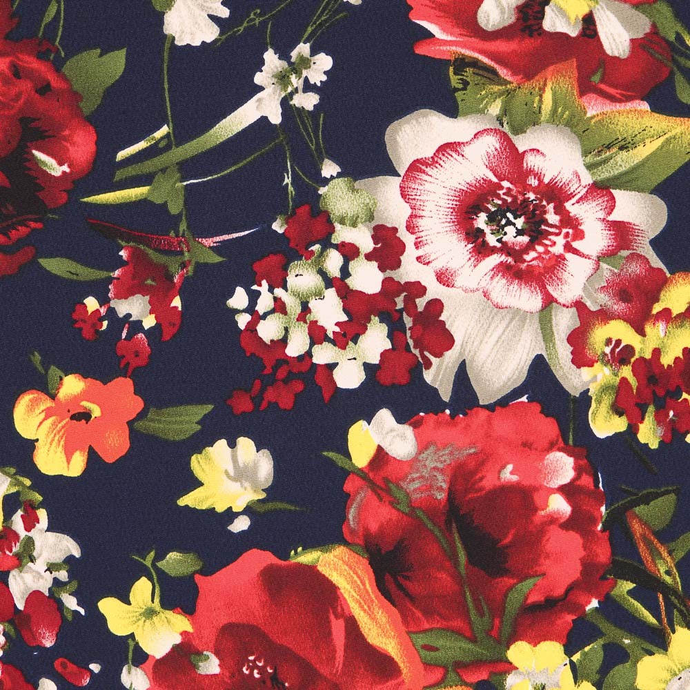 Crepe Candela Azul Noche - Ribes y Casals