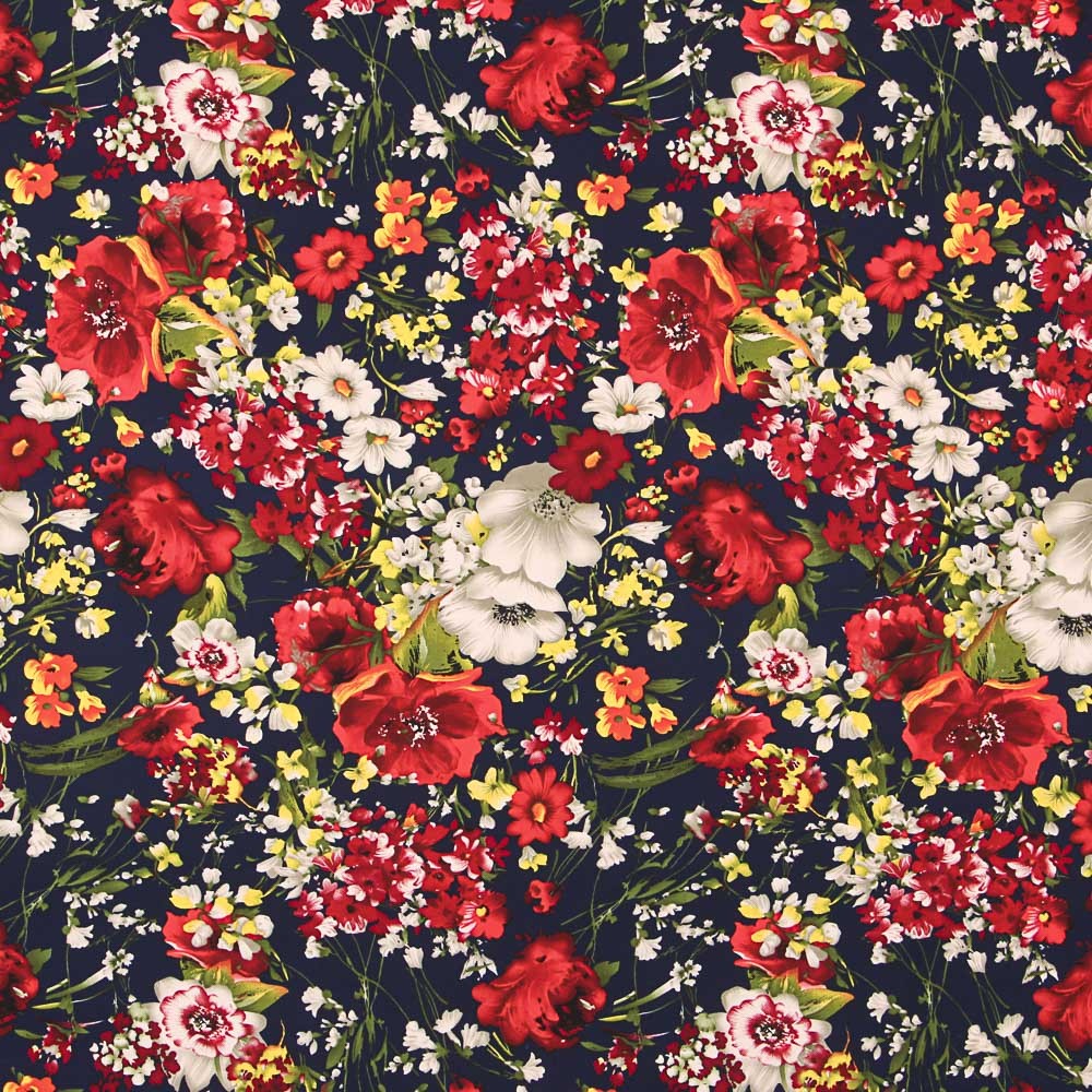 Crepe Candela Azul Noche - Ribes y Casals