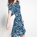 Crepe Cebra Azulón - Ribes y Casals