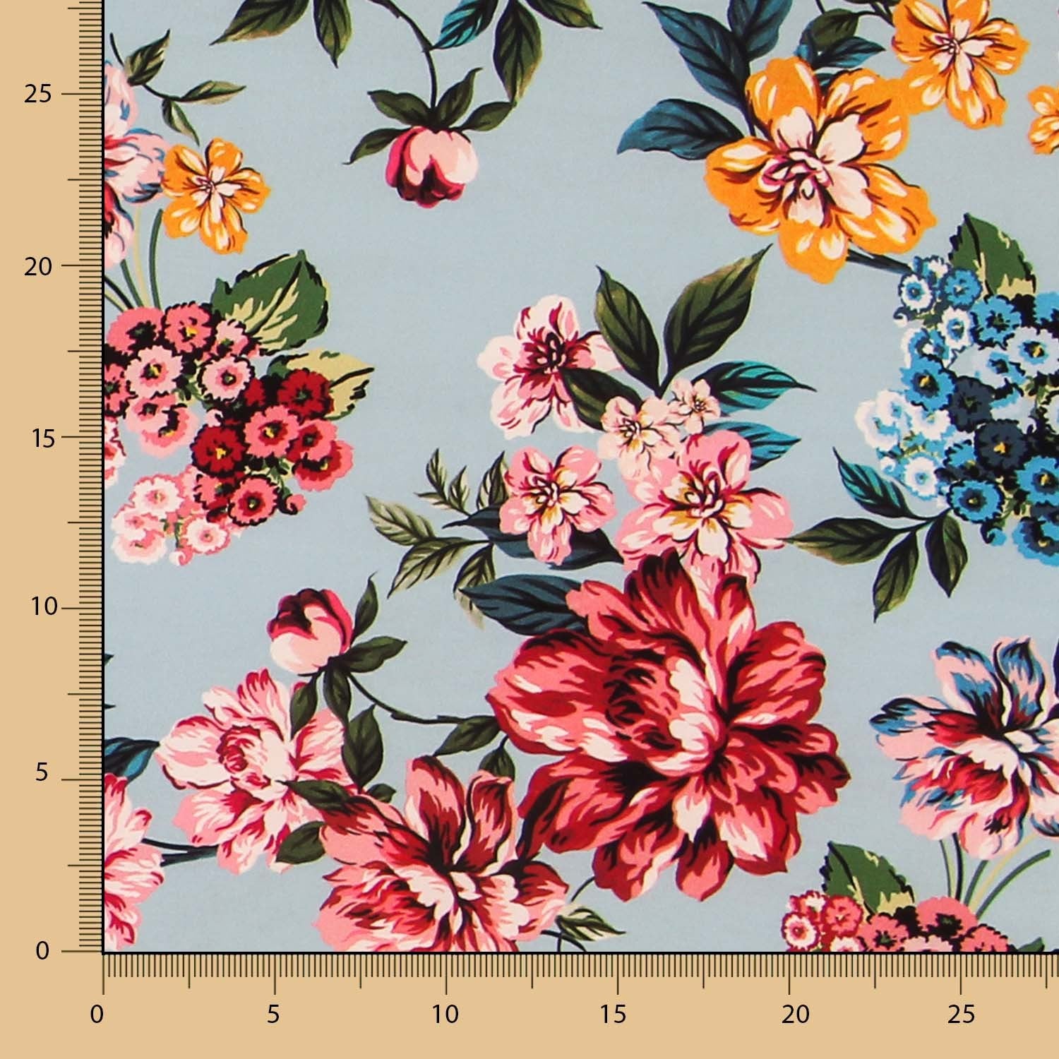 Crepe Cretona Azul Cielo - Ribes y Casals