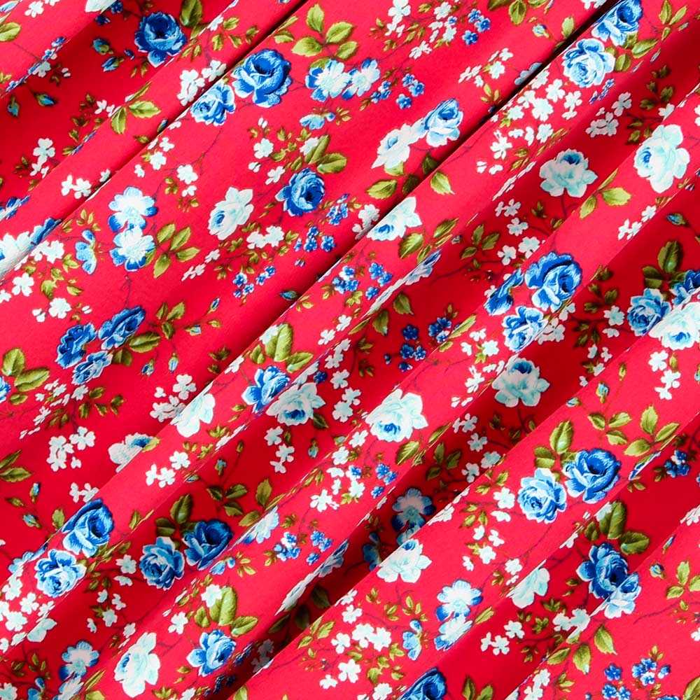 Crepe Cretona Roja - Ribes y Casals