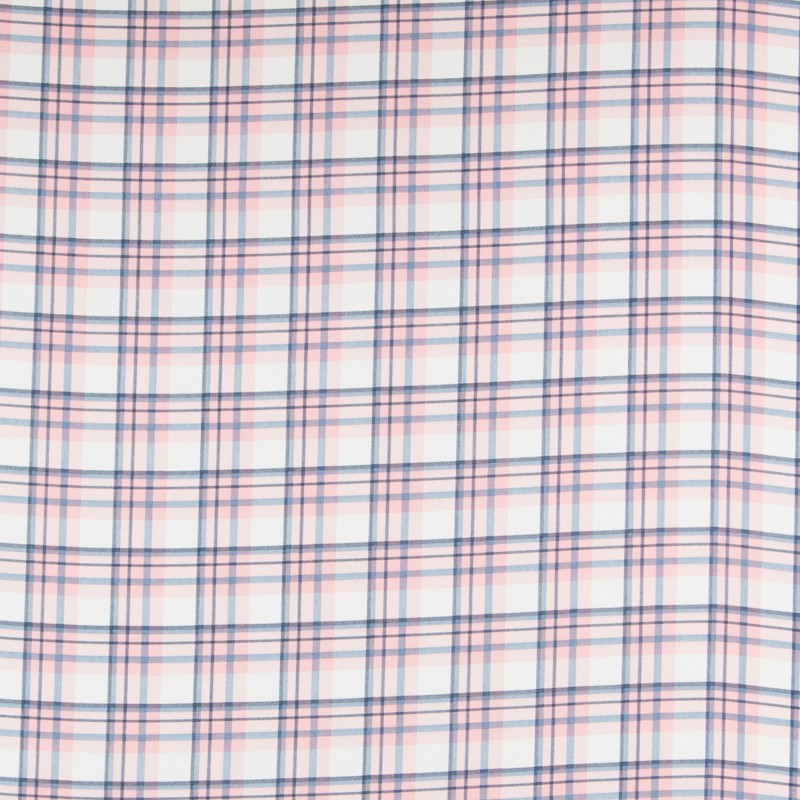 Crepe Cuadros Escoces Rosa - Ribes y Casals