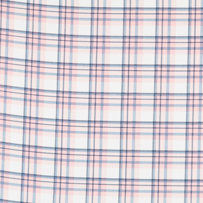 Crepe Cuadros Escoces Rosa - Ribes y Casals