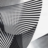 Crepe Diagonal Blanca Negra - Ribes y Casals