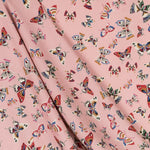 Crepe Estampada Mariposas Nude - Ribes y Casals