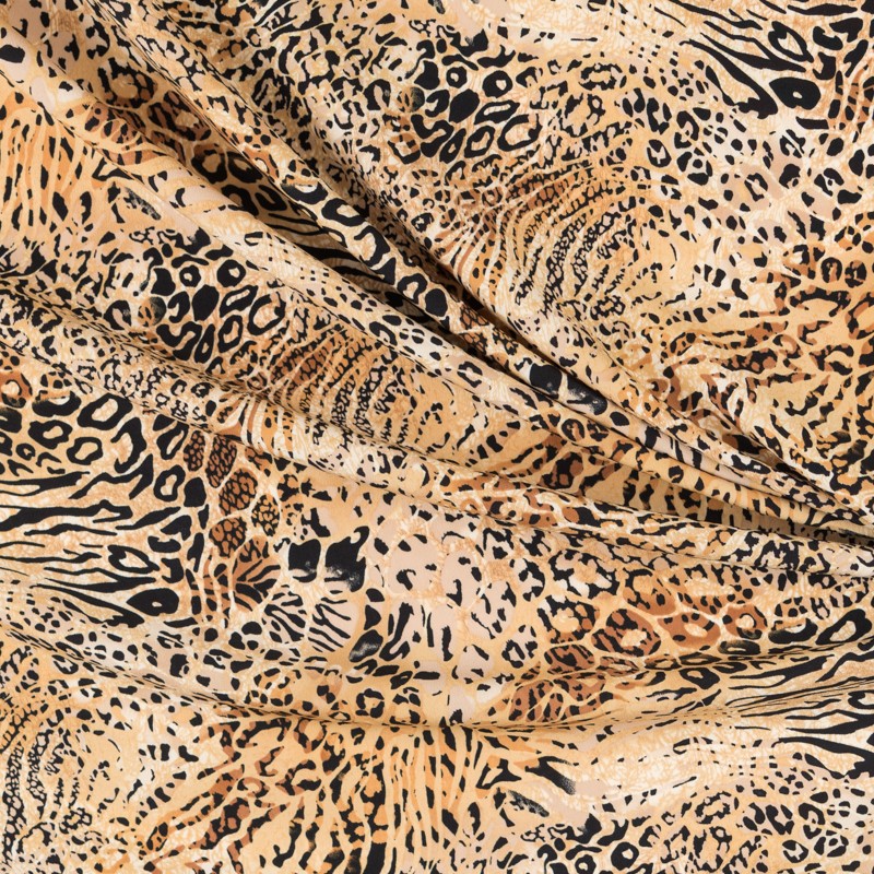 Crepe Estampado Animal Print - Ribes y Casals