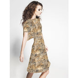 Crepe Estampado Animal Print - Ribes y Casals