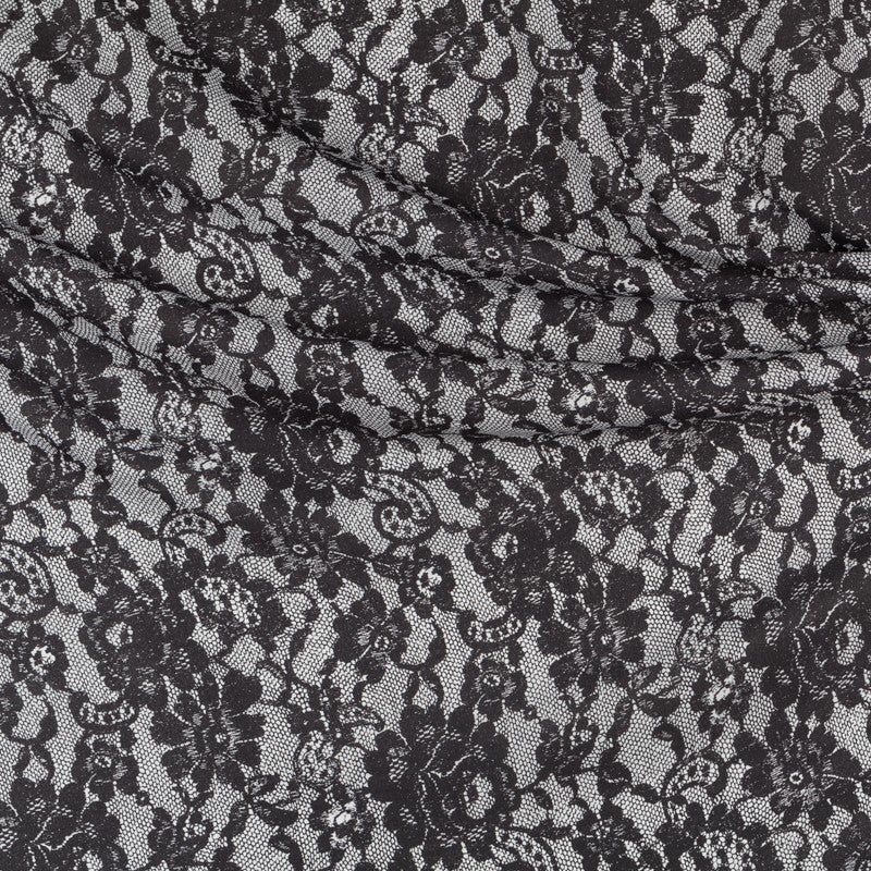 Crepe Fina Encaje Negra - Ribes y Casals