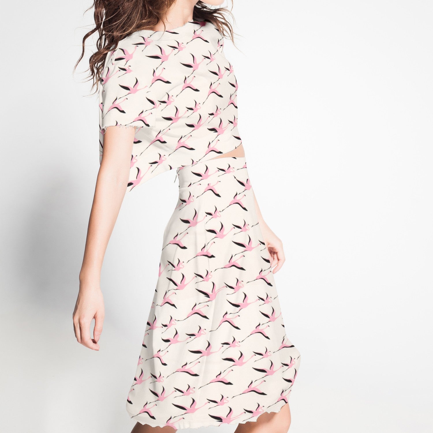 Crepe Flamencos Crema - Ribes y Casals