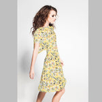 Crepe Floral Amarilla - Ribes y Casals