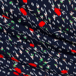 Crepe Floral Azul Marino - Ribes y Casals