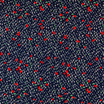 Crepe Floral Azul Marino - Ribes y Casals