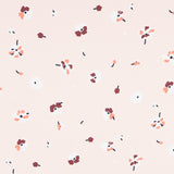 Crepe Floral Fondo Rosa - Ribes y Casals