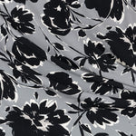 Crepe Floral Gris - Ribes y Casals
