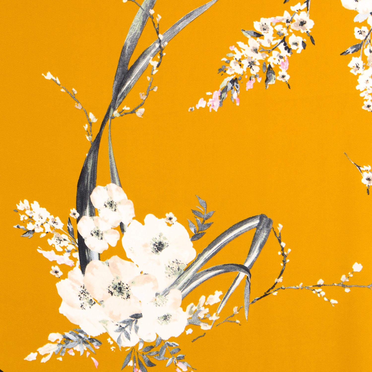 Crepe Floral Ocre - Ribes y Casals