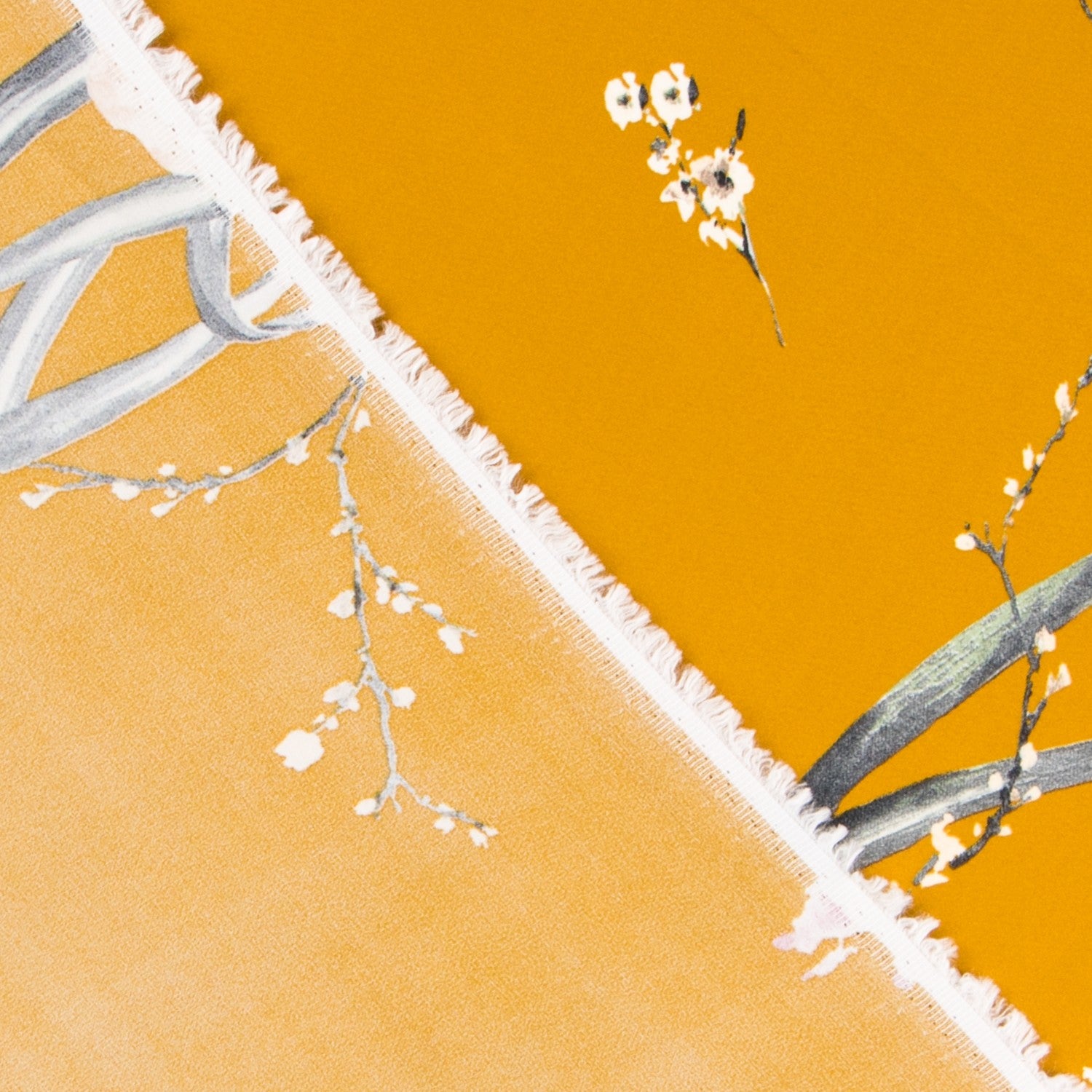 Crepe Floral Ocre - Ribes y Casals