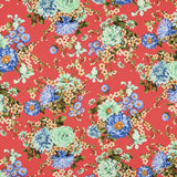 Crepe Florales Coral - Ribes y Casals