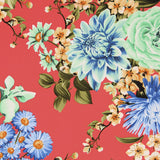 Crepe Florales Coral - Ribes y Casals