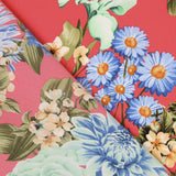 Crepe Florales Coral - Ribes y Casals