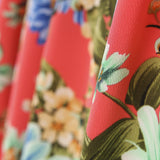 Crepe Florales Coral - Ribes y Casals