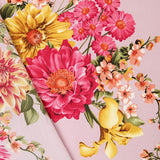 Crepe Florales Rosa - Ribes y Casals