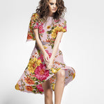 Crepe Florales Rosa - Ribes y Casals