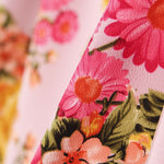 Crepe Florales Rosa - Ribes y Casals