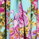 Crepe Florales Verde Agua - Ribes y Casals