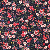 Crepe Flores Azul Oscuro - Ribes y Casals