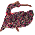 Crepe Flores Explosión Roja - Ribes y Casals