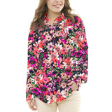 Crepe Flores Explosión Roja - Ribes y Casals