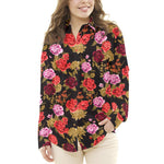 Crepe Flores Flamenca Negra - Ribes y Casals