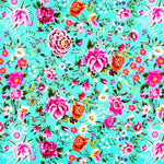 Crepe Flores Manila Agua - Ribes y Casals