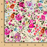 Crepe Flores Manila Cruda - Ribes y Casals