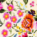 Crepe Flores Manila Cruda - Ribes y Casals