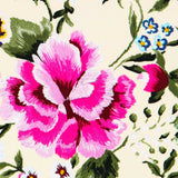 Crepe Flores Manila Cruda - Ribes y Casals