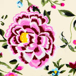 Crepe Flores Manila Cruda - Ribes y Casals