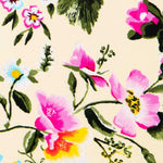 Crepe Flores Manila Cruda - Ribes y Casals