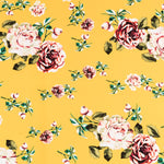Crepe Flores Vintage Amarillo - Ribes y Casals