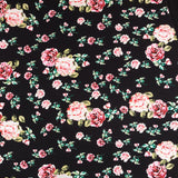 Crepe Flores Vintage Negra - Ribes y Casals