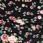 Crepe Flores Vintage Negra - Ribes y Casals