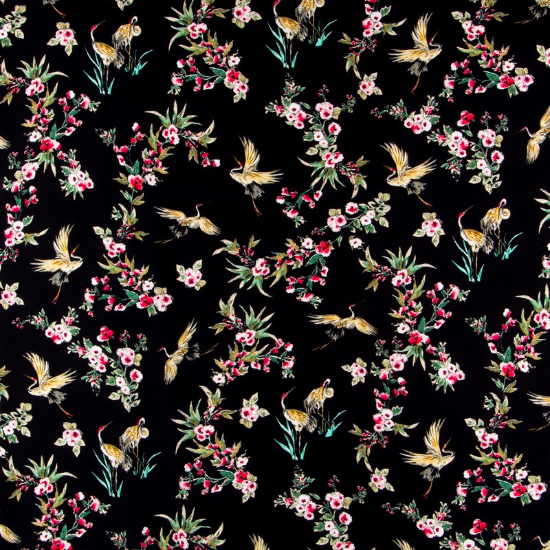 Crepe Garzas Negra - Ribes y Casals