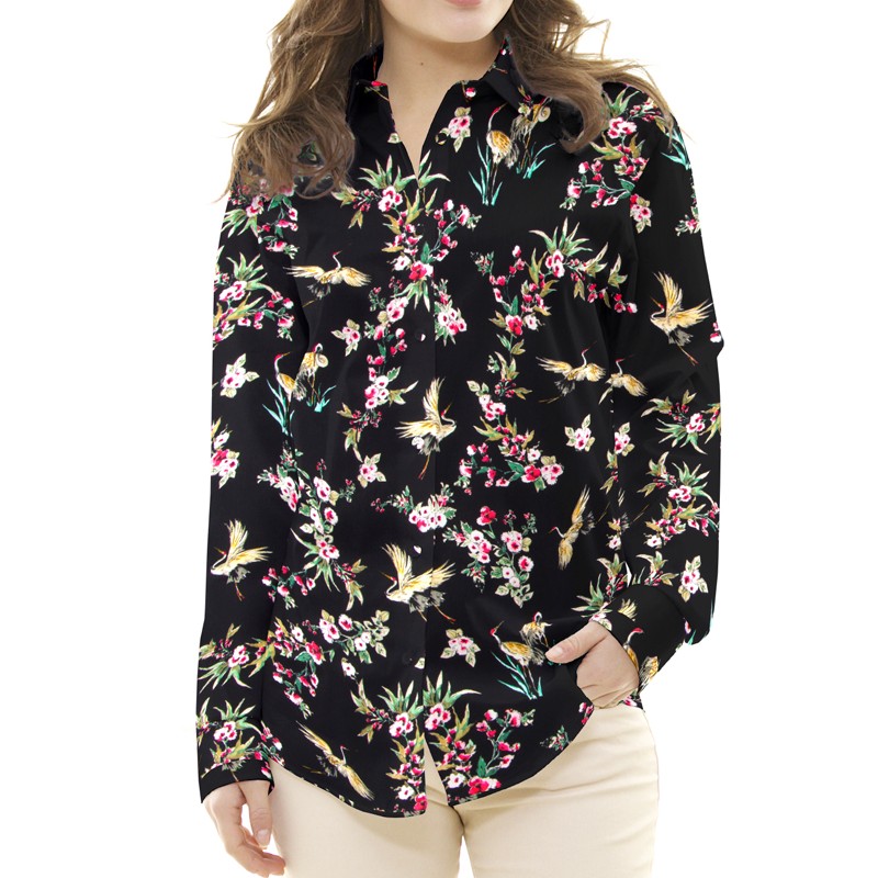 Crepe Garzas Negra - Ribes y Casals