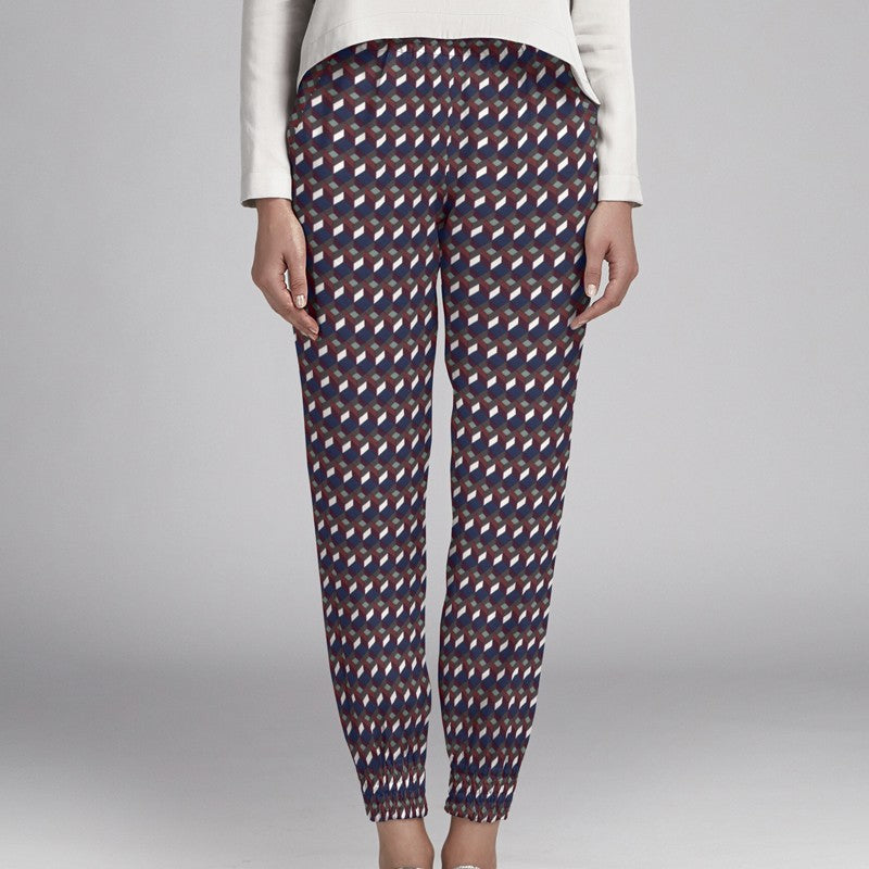 Crepe Geométrico Verde - Ribes y Casals