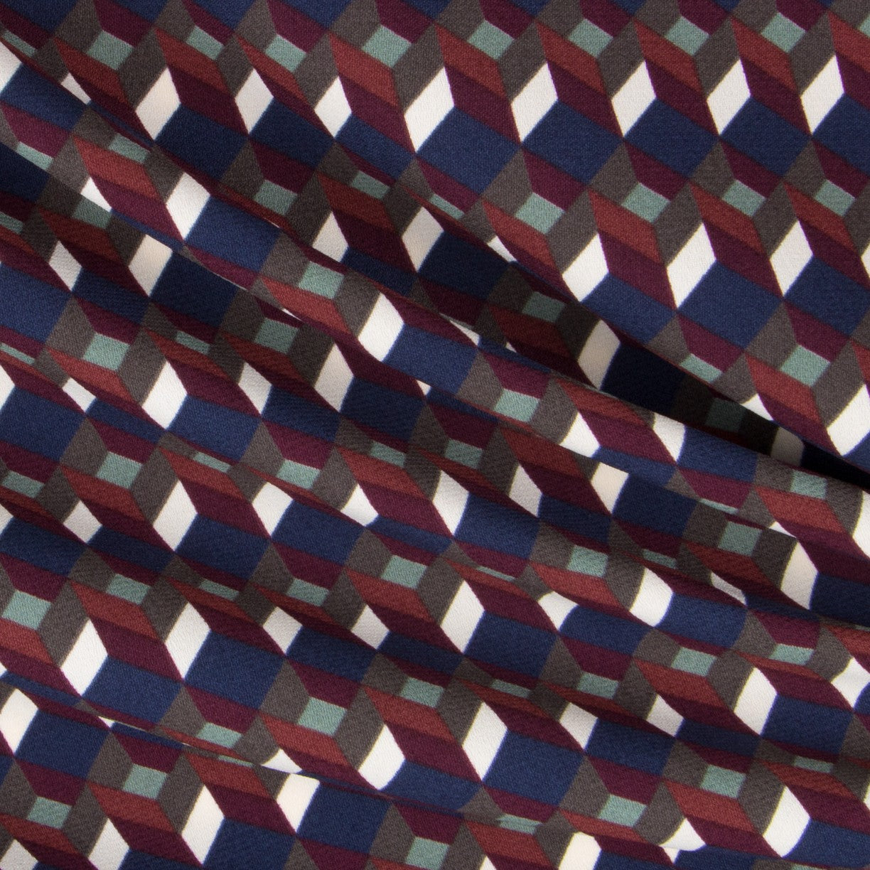 Crepe Geométrico Verde - Ribes y Casals