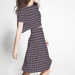 Crepe Geométrico Verde - Ribes y Casals