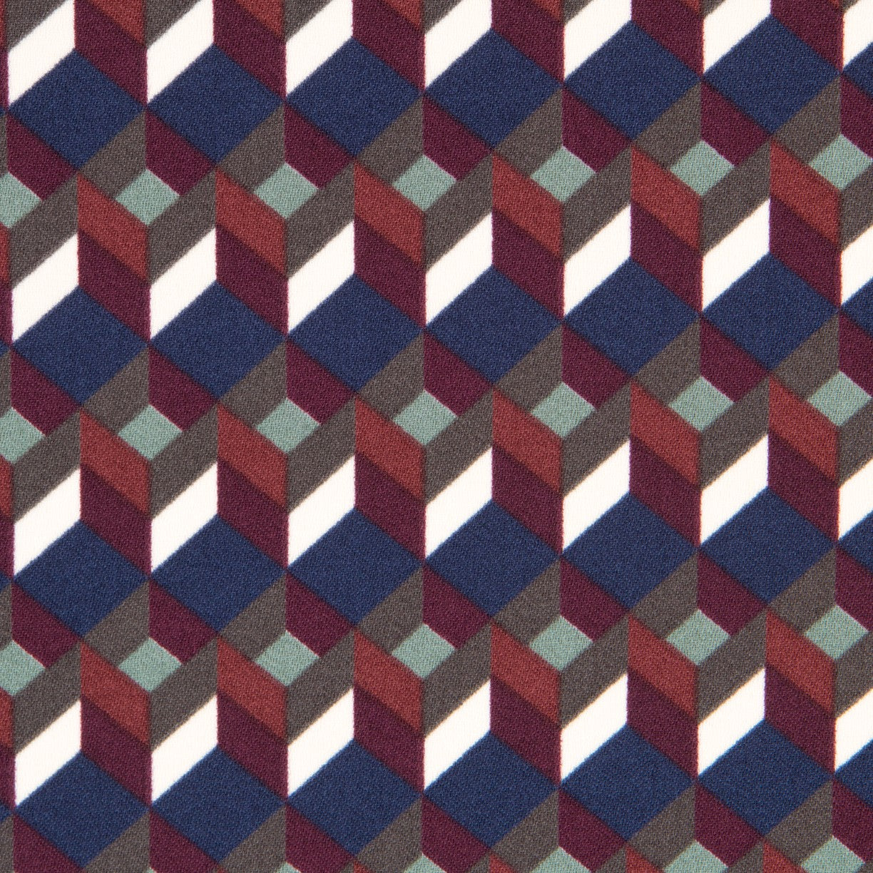 Crepe Geométrico Verde - Ribes y Casals